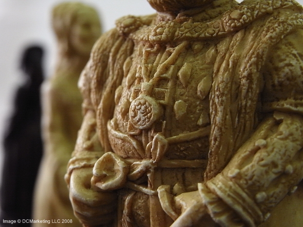 The White Tower Plain Theme Chess Set